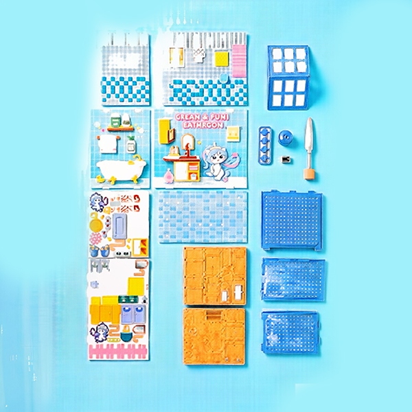G66-46DIY Ensamblado Baño Pequeño Espacio (Con Luz) 6