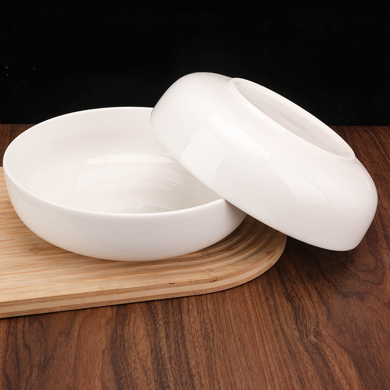Tazón de 9 Pulgadas de Porcelana Blanca (Calificado) 3