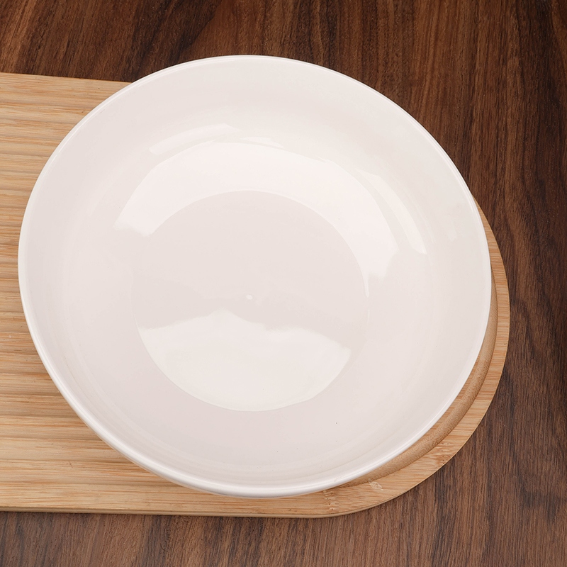 Tazón de 9 Pulgadas de Porcelana Blanca (Calificado) 4
