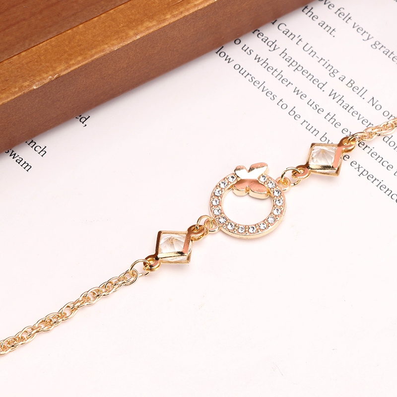 Pulsera de Cristal Anillo de Diamante 4