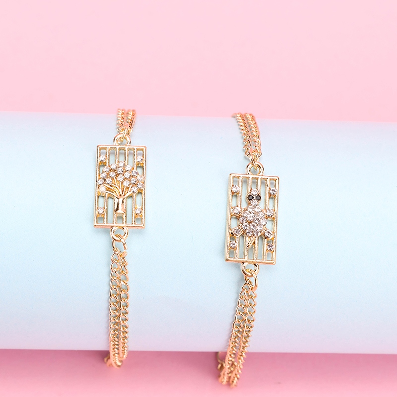 Nueva Pulsera de Perforación de Punto Rectangular 3