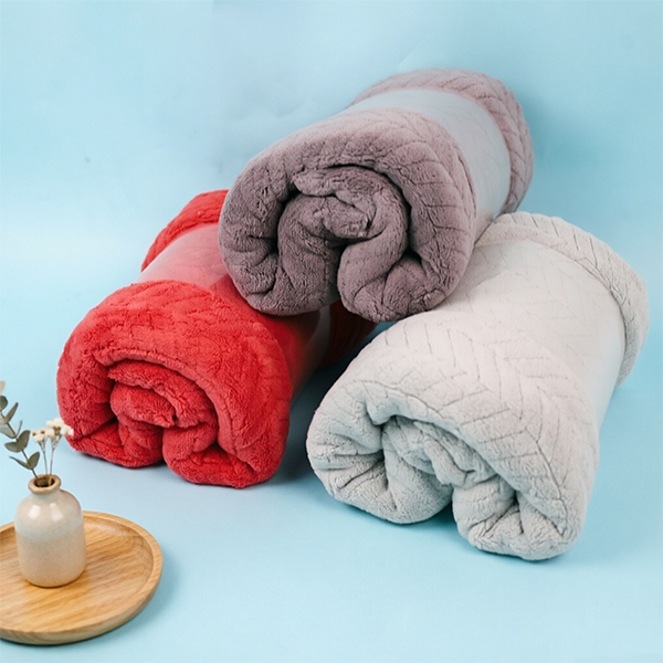 8416 Coral Fleece Cut Edge Wheat Bath Towel 3