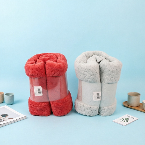 8416 Coral Fleece Cut Edge Wheat Bath Towel 4
