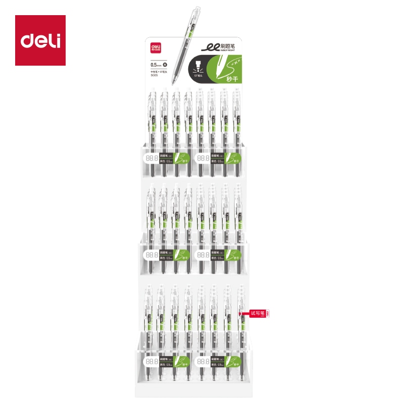 Deli SG05 Pro Cepillo Rápido de Prensa Seca Gel Pen Pantalla Soporte (Negro) 2