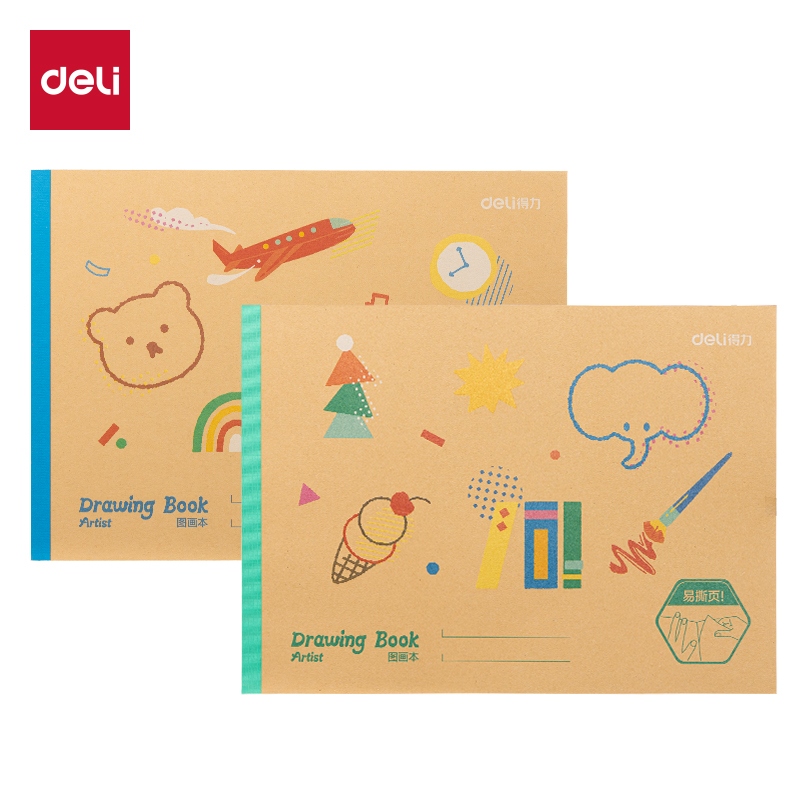 Deli BE20-N Leather Cartoon Book (210*290mm/20 Sheets)