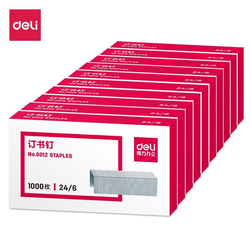 Deli 0012 Staples 12#(1000/box)