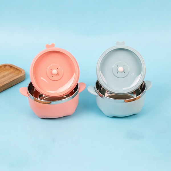 XC-443 Conejo Volador de Frutas Conejo de Acero Inoxidable Binaural Bowl (250ml) 3