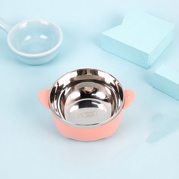 XC-443 Conejo Volador de Frutas Conejo de Acero Inoxidable Binaural Bowl (250ml) 5