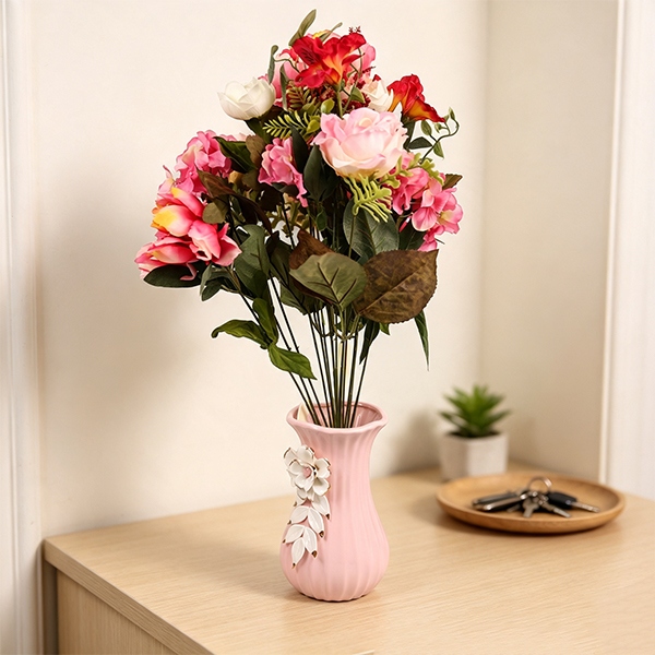 Flores Artificiales Rosadas (Estilo de Aleatoria) 3