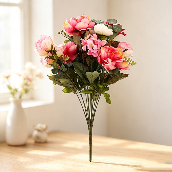 Flores Artificiales Rosadas (Estilo de Aleatoria) 4