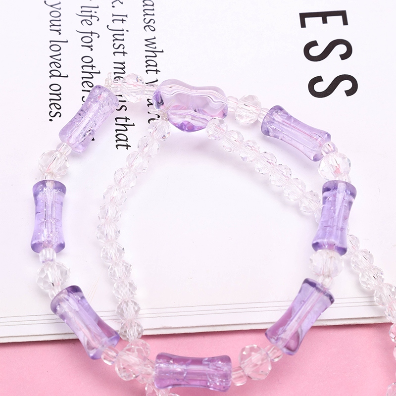 Pulsera de Cuentas de Bambú Corazón de Doble Capa 4