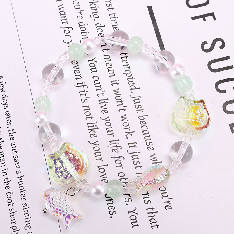 Pulsera de Bolas de Pescado de Gato Colorido 3