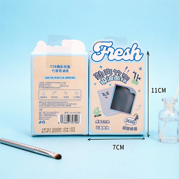 7206TTR Papel de Absorción de Aceite de Carbón de Bambú (100 Piezas) 4