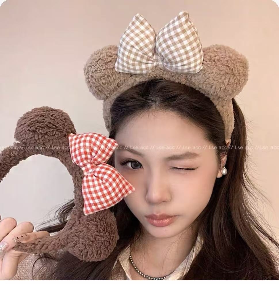 Bow Bear Ears Plush Buckle 2