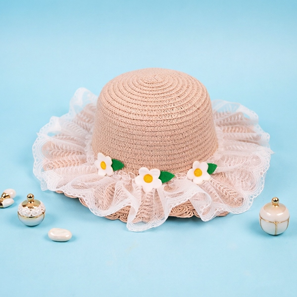 Daisy Lace Woven Hat 3
