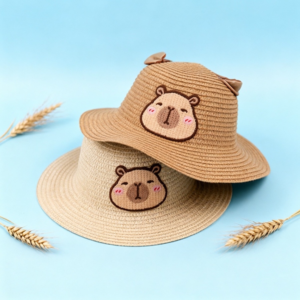 Cute Capybara Sombrero Tejido Para Niños 3