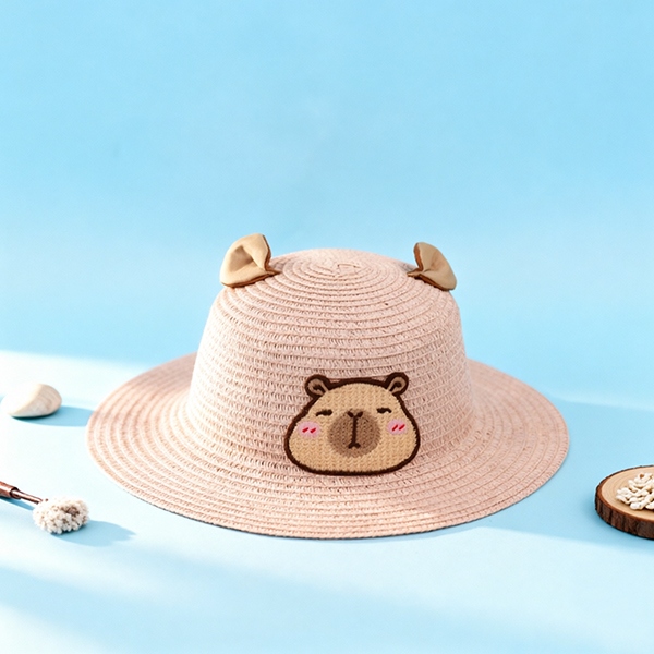 Cute Capybara Sombrero Tejido Para Niños 4