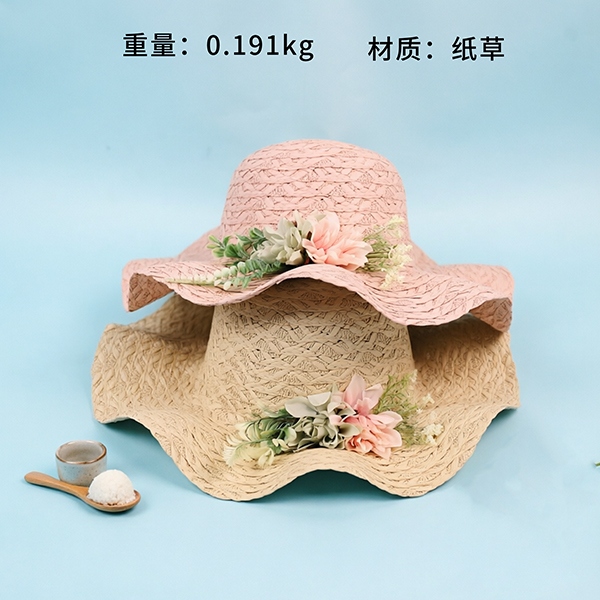 Flor Embellecida Brim Woven Sombrero