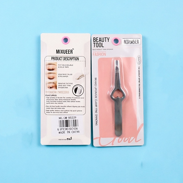 GM-85229 Biselada Sola Lisa Peach Corazón Clip Ceja Clip 4