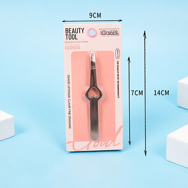 GM-85229 Biselada Sola Lisa Peach Corazón Clip Ceja Clip 5
