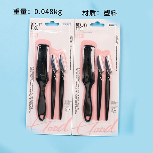 GM -4263400.00g Corte de Pelo Cuchillo de Ceja Peine Conjunto de Tres Piezas
