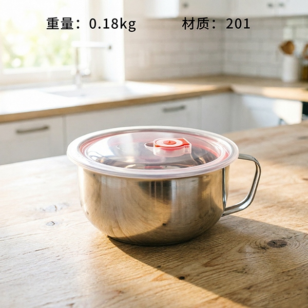 Acero Inoxidable B Tipo Taza de Fideo Instantánea 16cm
