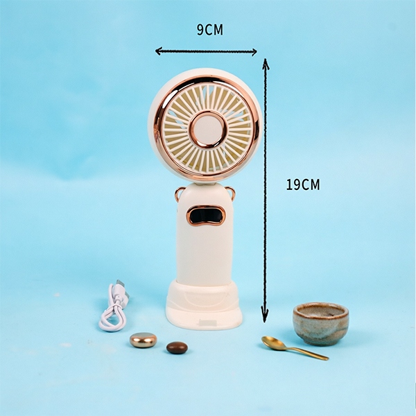 AY03 Pantalla Digital Pincelada Pincelada Ventilador de Carga Mano (Con Aromaterapia) 6