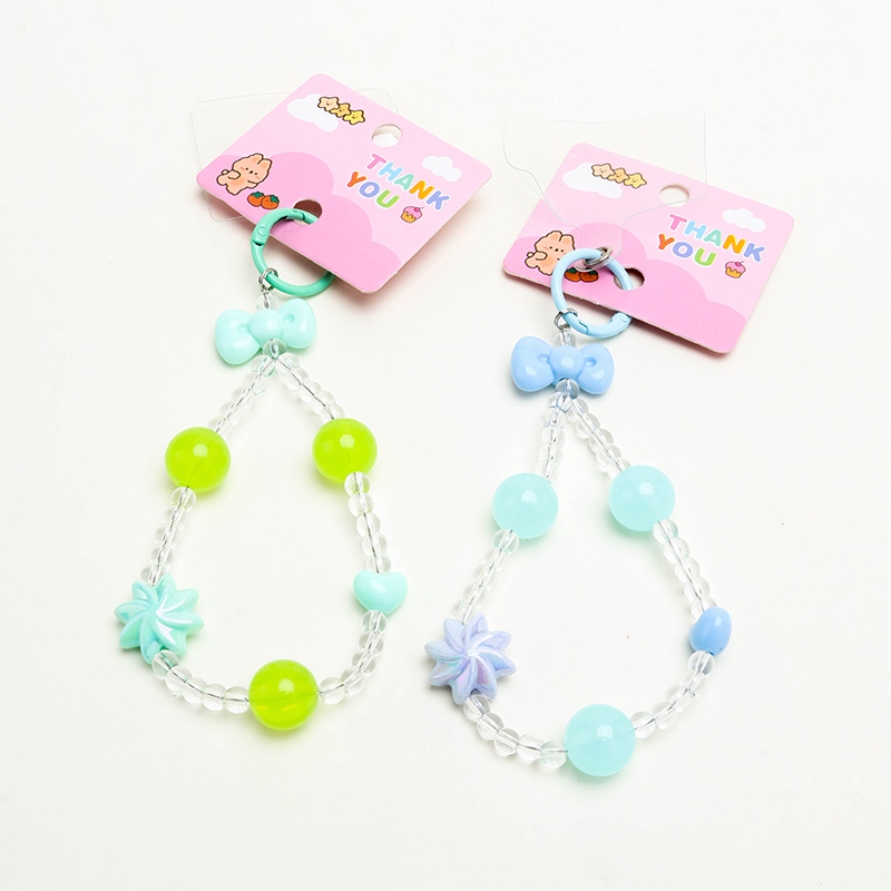 Candy Color Beads Arco Corbata Cadena Móvil Teléfono (Pendiente) 3