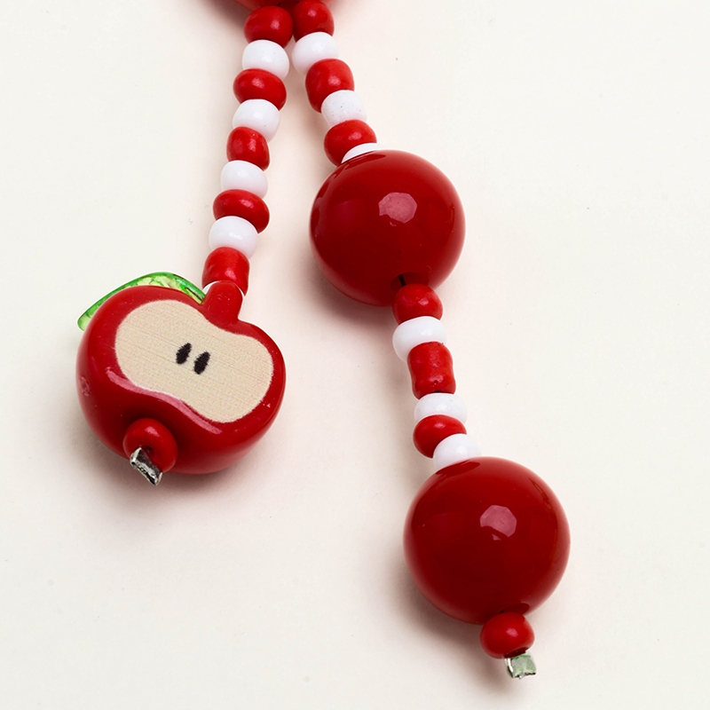 Color de la Cadena del Teléfono de Manzana Corazón (Pendiente) 4