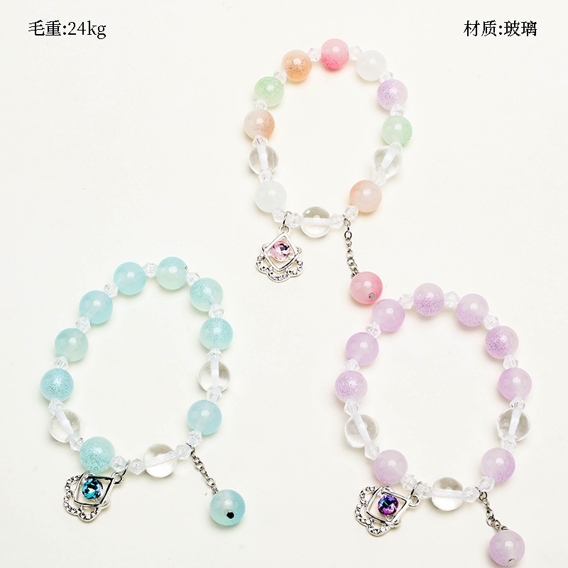Pulsera de Oro En Polvo Brazalete Rhinestone 2