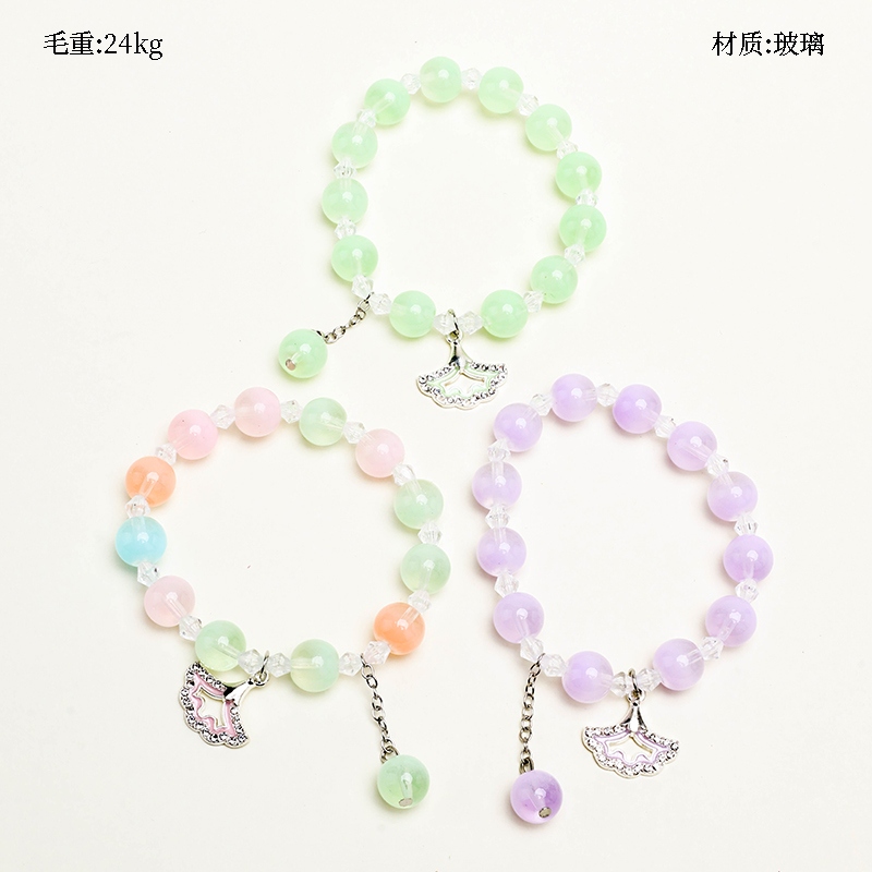 Pequeñas Hojas de Abanico Fresco Pulsera