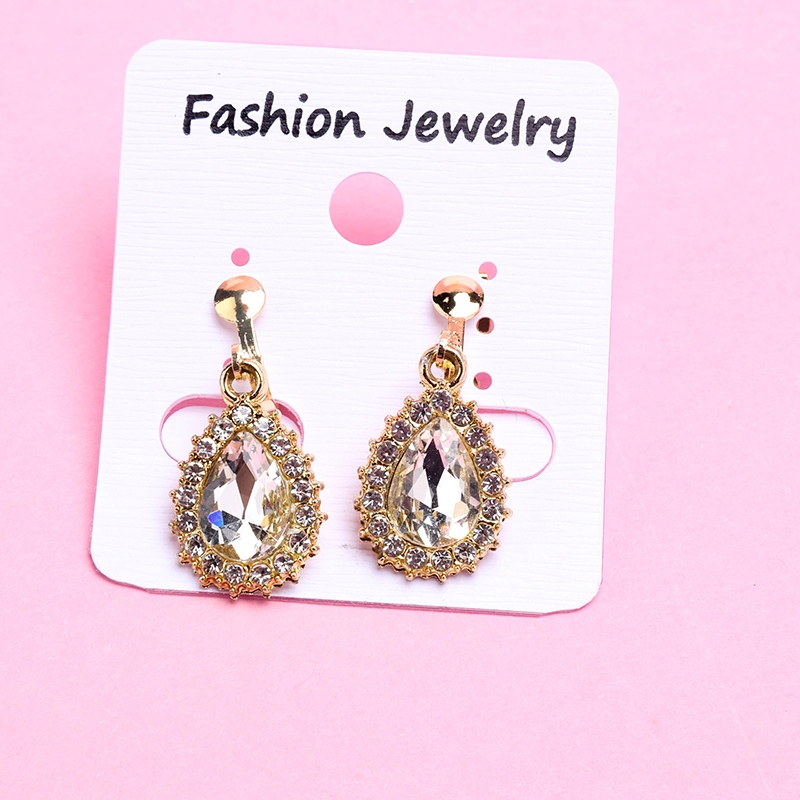 Long Side Drill Zircon Ear Clip 3
