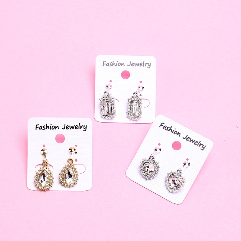 Long Side Drill Zircon Ear Clip 4