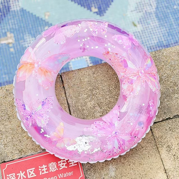 80cm Nuevo Anillo de Natación Con Lentejuelas (Mixed Patrón) 4