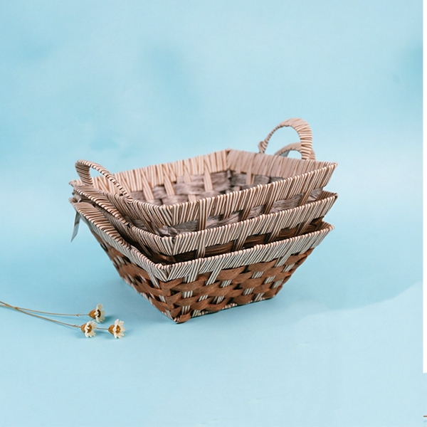 LN037 Antique Binaural Square Basket 4