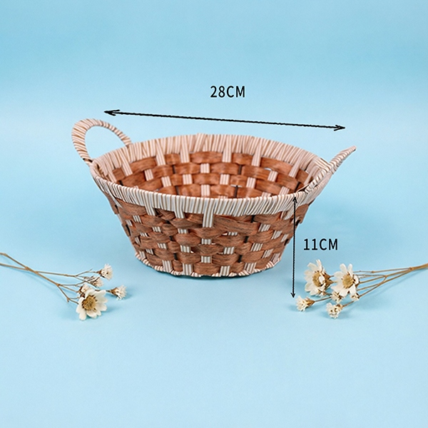 LN039 Antique Binaural Round Basket 4