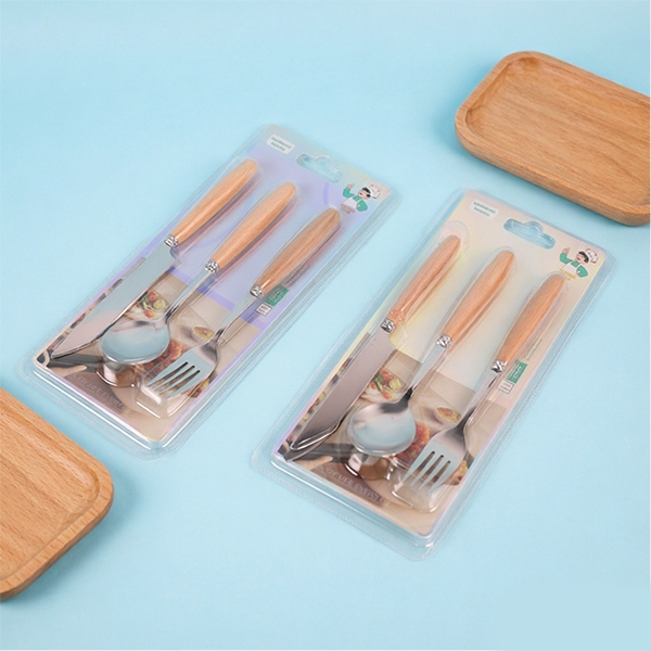 F-517 Mango de Madera Cuchara Fork 3 Unidad 3