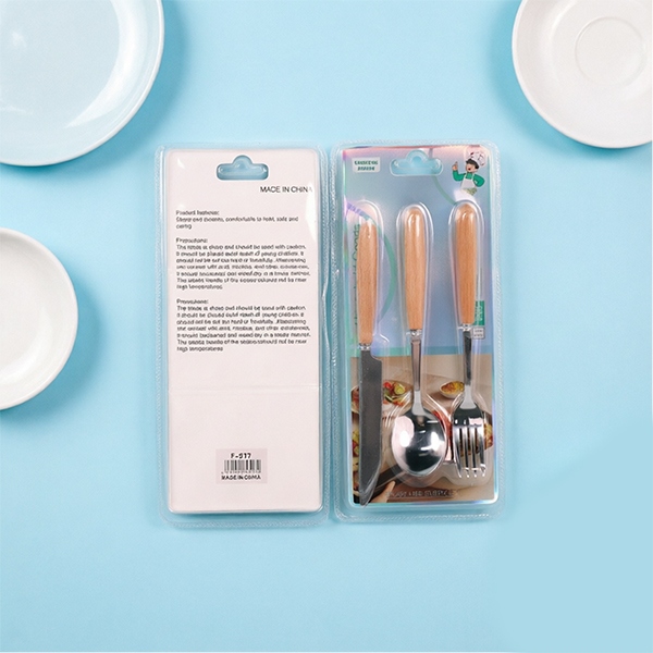 F-517 Mango de Madera Cuchara Fork 3 Unidad 4