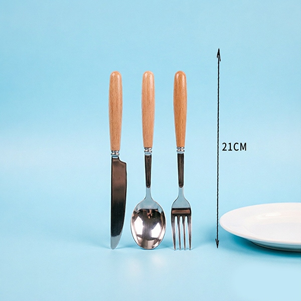 F-517 Mango de Madera Cuchara Fork 3 Unidad 5
