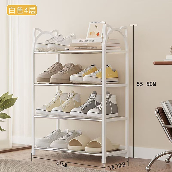 WH9107-4 Rack de Zapatos de Oreja de Cuatro Capas 6