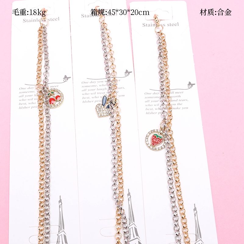 AB Cadena Punto de Perforación Pulsera de Dibujos Animados 2