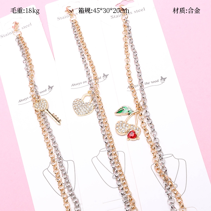 Pulsera de Accesorios de Perforación de Dos Colores