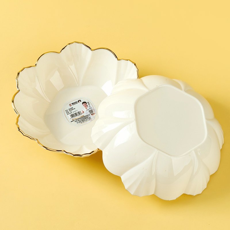 6620 Diamond Lotus Fruit Plate (10/pack) 3