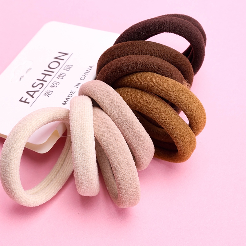 10 Nuevas Bandas de Goma de Algodón (Color de Té de Leche) 4