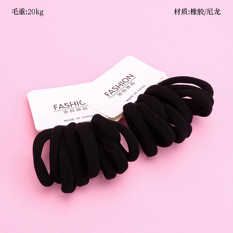 10 Nuevas Bandas de Goma de Algodón (Negro) 2