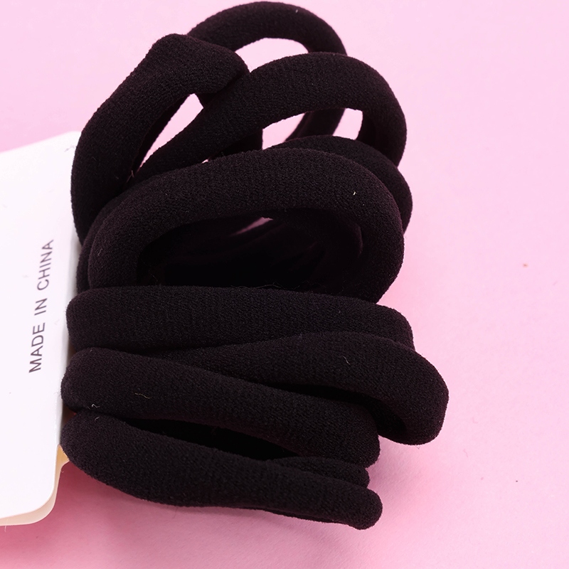 10 Nuevas Bandas de Goma de Algodón (Negro) 4