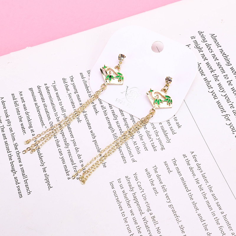 Pendientes de Perla de Borla Larga Stud 4