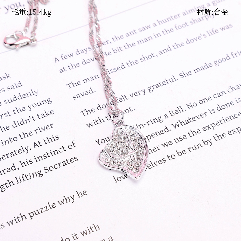 Collar de Amor de Diamante de Moda