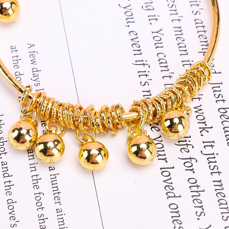 Colgante de Cuentas de Oro Pulsera de Bobina de Composición Abierta 4