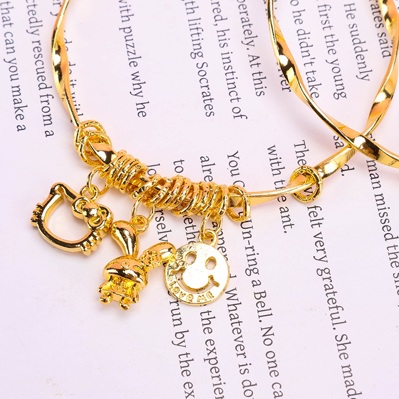 Pulsera de Apertura del Colgante de Tres Caricones 3